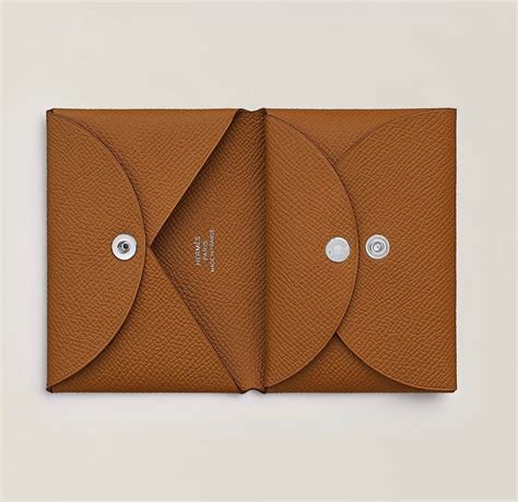 hermes calvi duo card holder|Hermes card holder wallet.